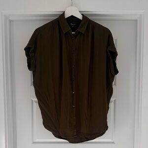 Madewell Women’s Olive Button Down Shirt